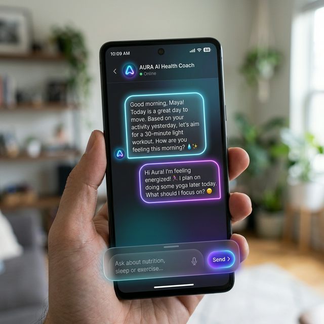 Aum AI Coach Chat interface
